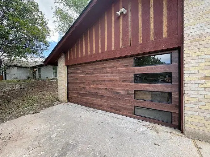 New garage door installation by Let's Roll Garage Doors Austin TX