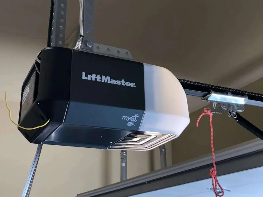 LiftMaster myQ smart garage door opener installed in Austin TX garage